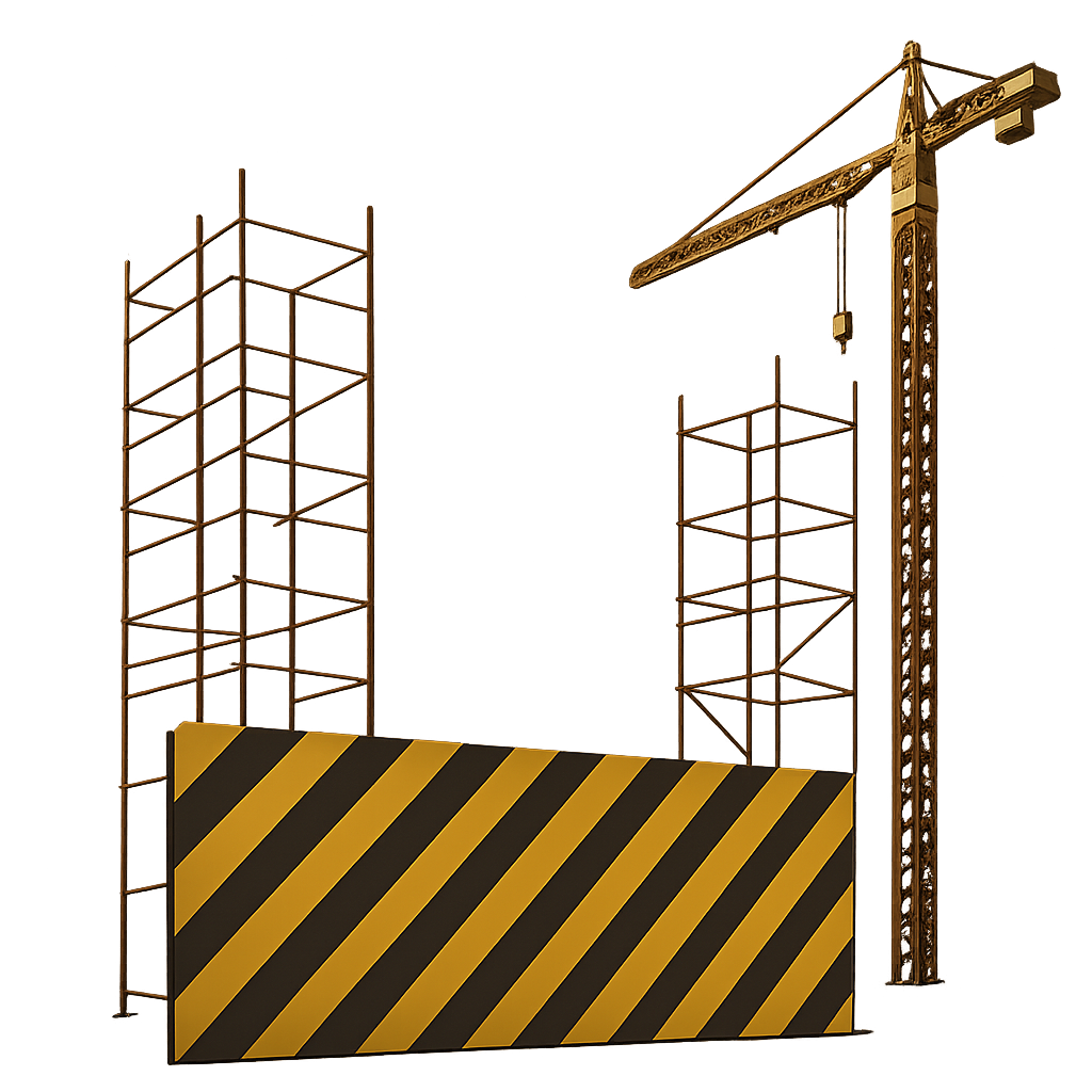Ilustração de página em construção